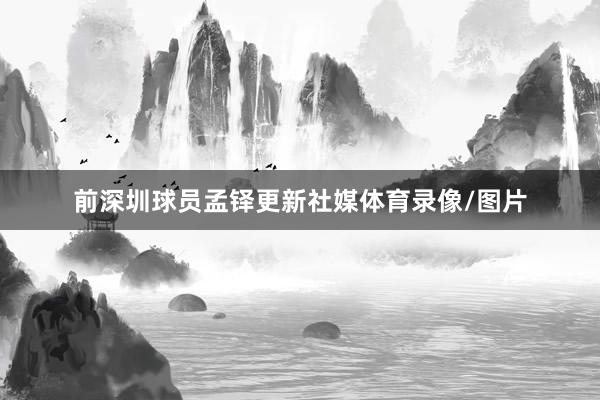 前深圳球员孟铎更新社媒体育录像/图片