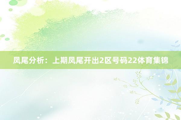 凤尾分析：上期凤尾开出2区号码22体育集锦