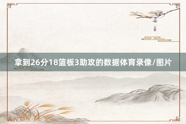 拿到26分18篮板3助攻的数据体育录像/图片