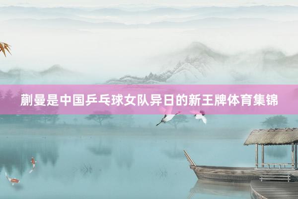 蒯曼是中国乒乓球女队异日的新王牌体育集锦