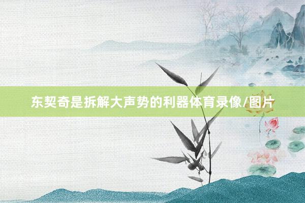 东契奇是拆解大声势的利器体育录像/图片