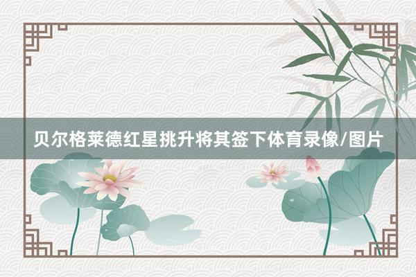 贝尔格莱德红星挑升将其签下体育录像/图片