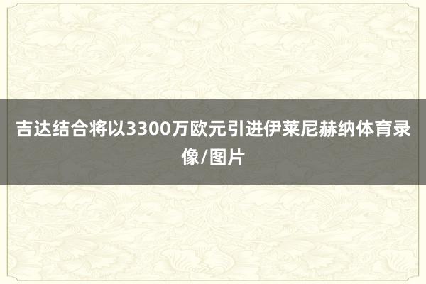 吉达结合将以3300万欧元引进伊莱尼赫纳体育录像/图片