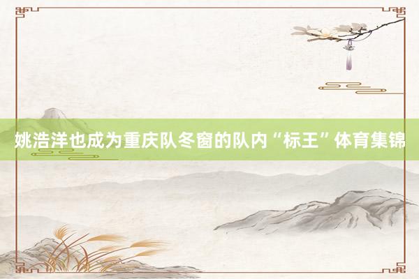 姚浩洋也成为重庆队冬窗的队内“标王”体育集锦