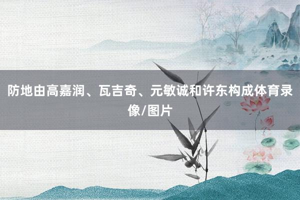 防地由高嘉润、瓦吉奇、元敏诚和许东构成体育录像/图片