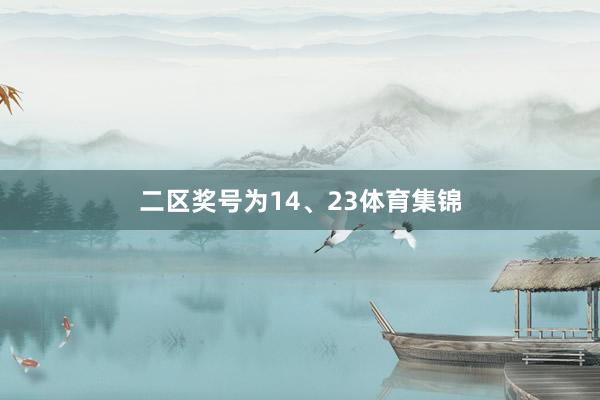 二区奖号为14、23体育集锦