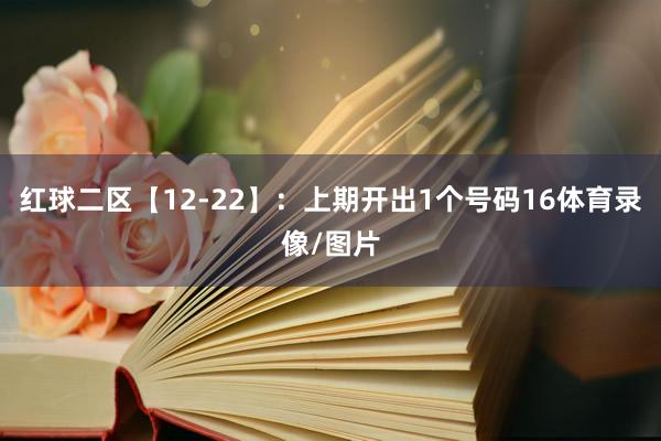 红球二区【12-22】:上期开出1个号码16体育录像/图片