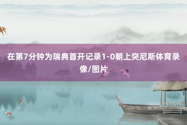 在第7分钟为瑞典首开记录1-0朝上突尼斯体育录像/图片
